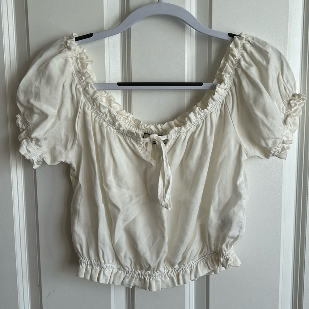 White Off the Shoulder Top